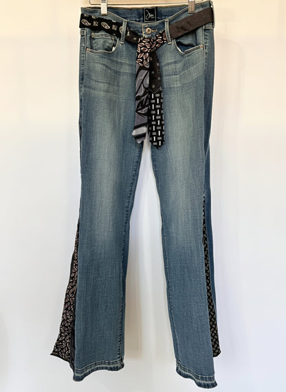 black n blue flare bells [8/29] long