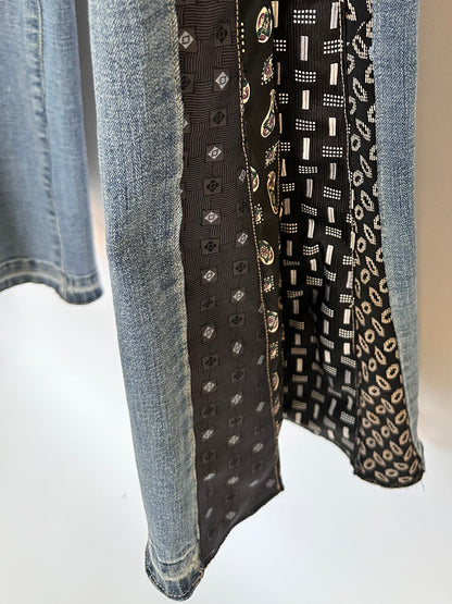 black n blue flare bells [8/29] long