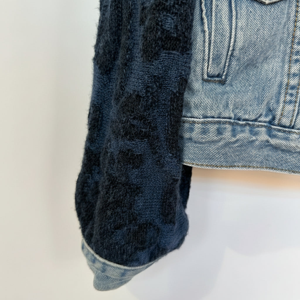 boxy boyfriend comfy warm cowboy denim jacket [m]