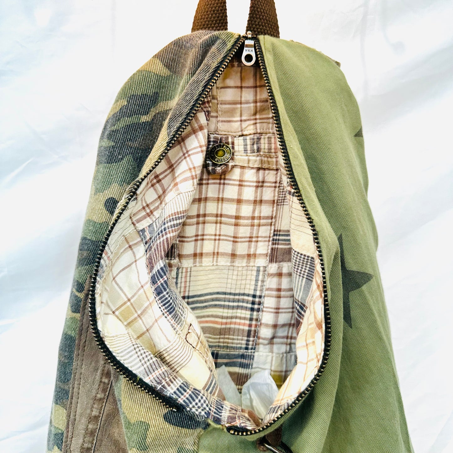 camo cargo sling crossbody