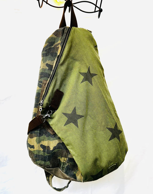 camo cargo sling crossbody