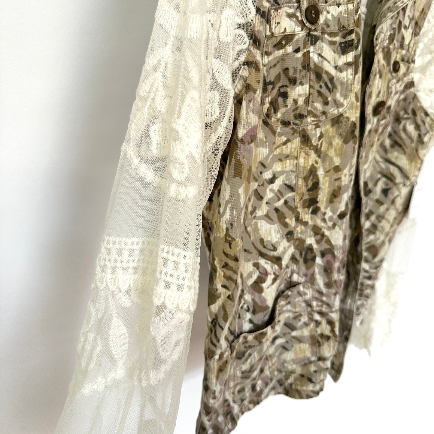 feminine take on camo jacket