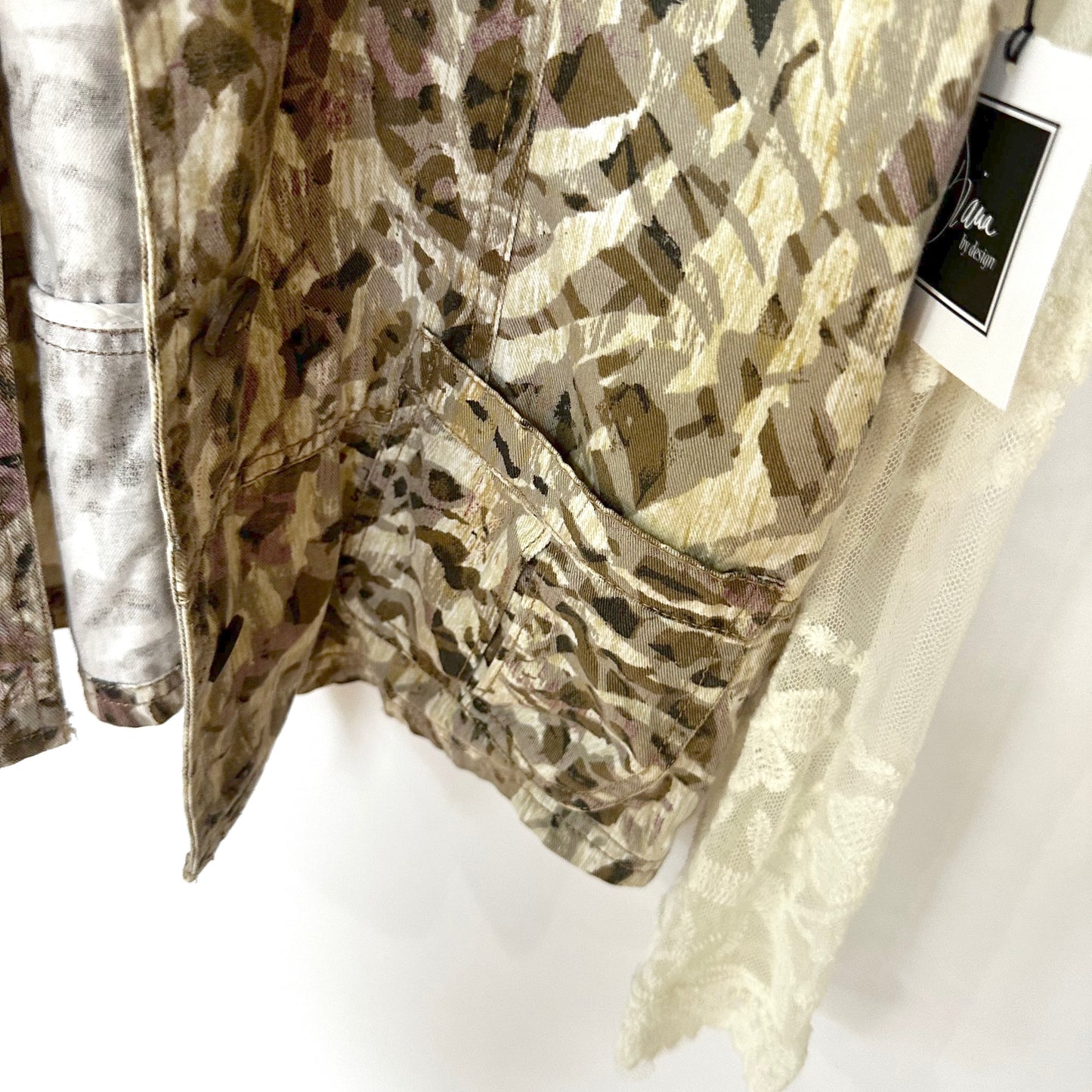 feminine take on camo jacket