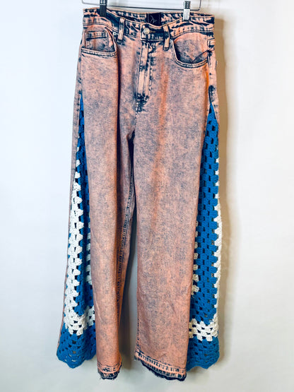 pink stone wash meets crochet [6/28]