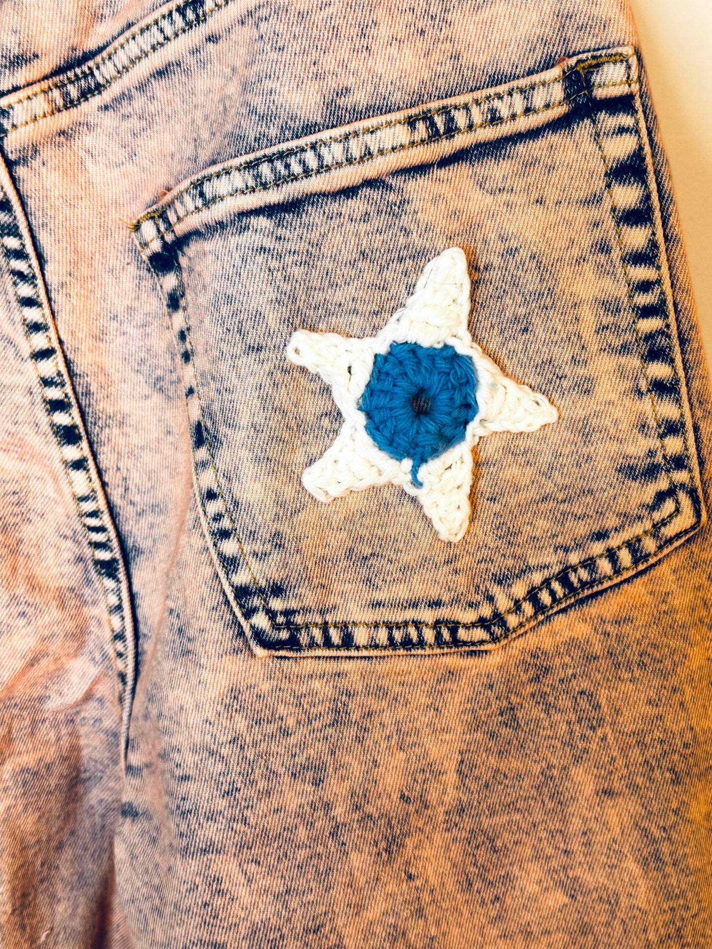 pink stone wash meets crochet [6/28]