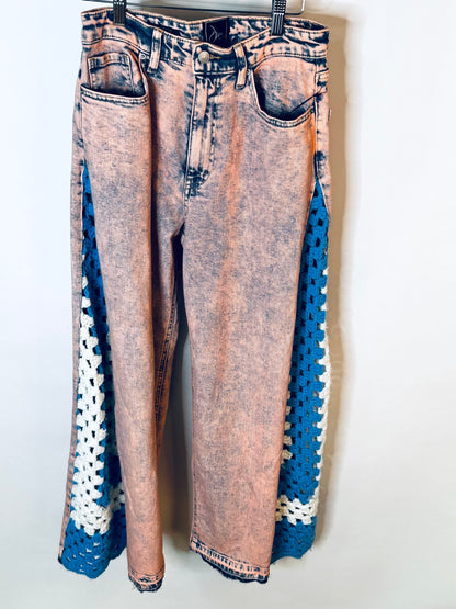 pink stone wash meets crochet [6/28]