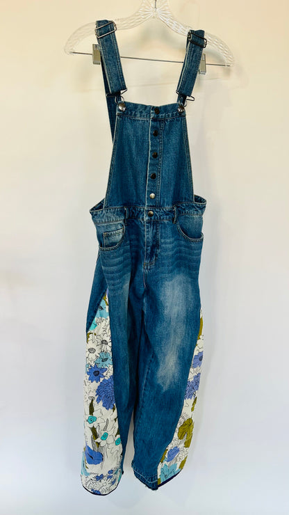 botanical blues overalls [2-4]
