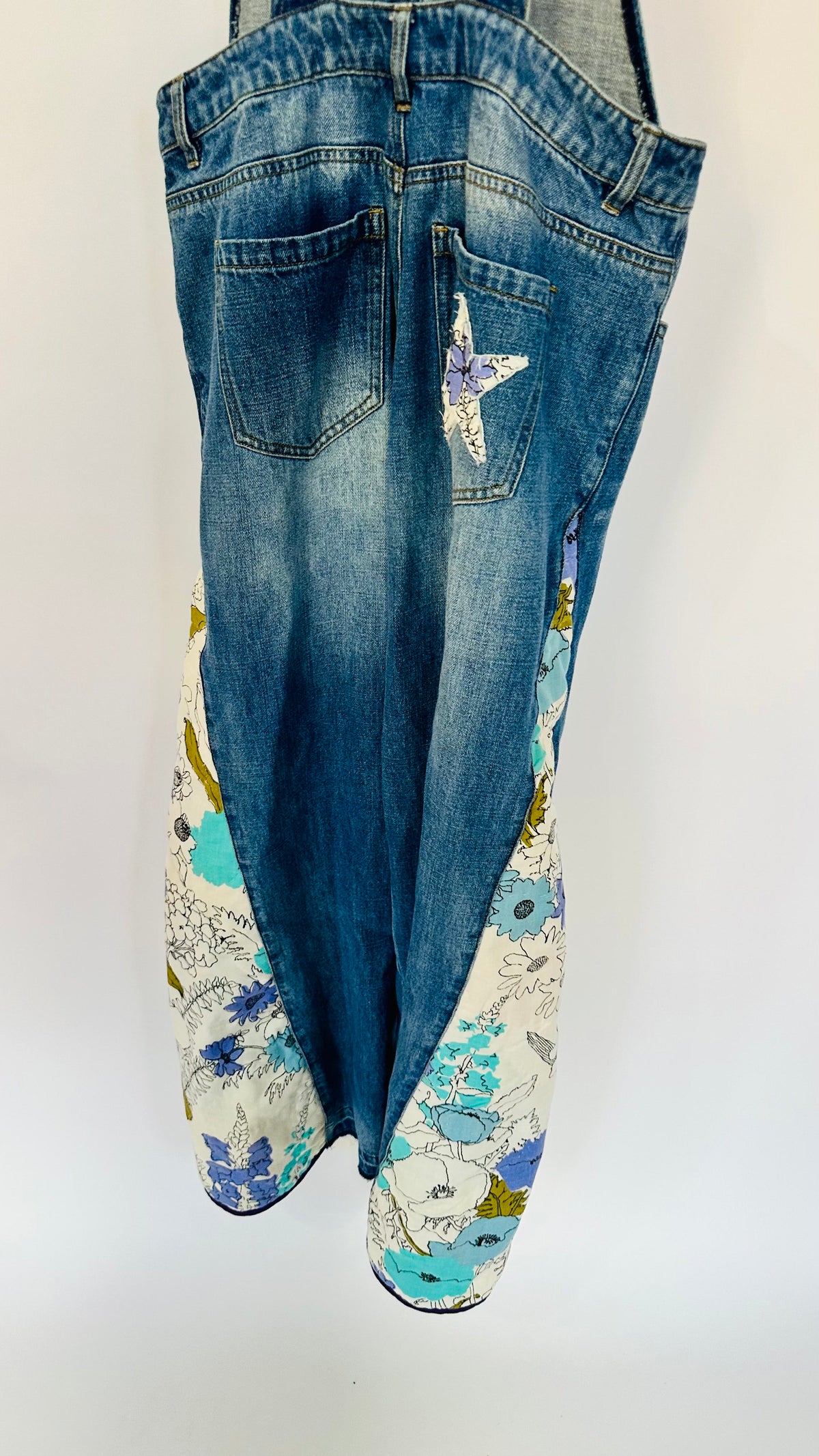 botanical blues overalls [2-4]