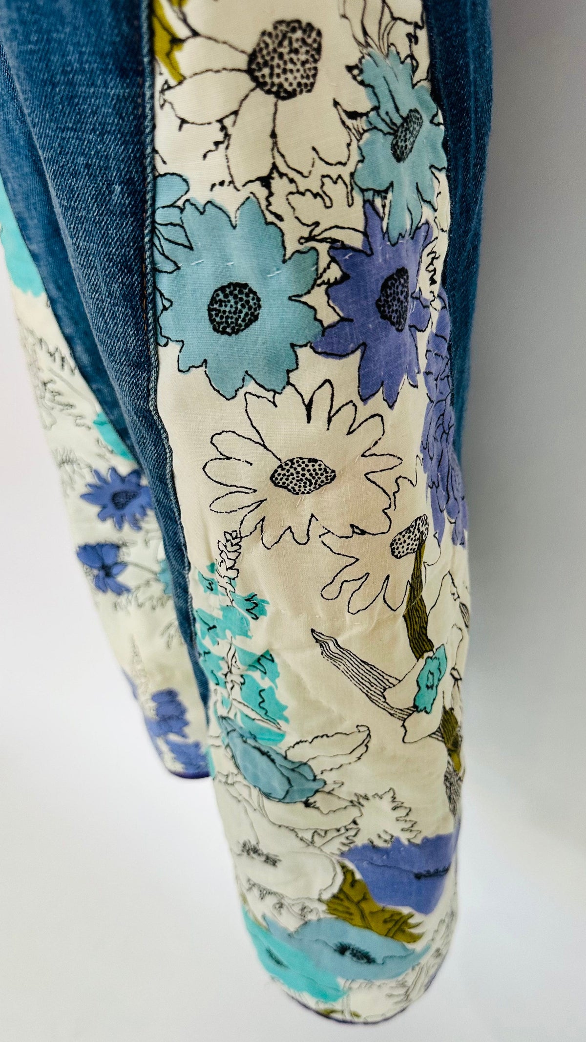 botanical blues overalls [2-4]