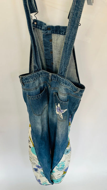 botanical blues overalls [2-4]