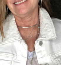 Load image into Gallery viewer, white lace + white denim jacket
