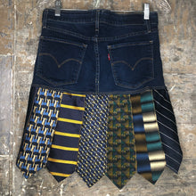 Load image into Gallery viewer, rich deep blues denim tie skirt, (size 29)
