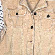 Load image into Gallery viewer, creamy corduroy jacket + sweater sleeves
