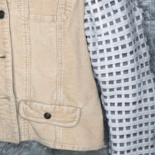 Load image into Gallery viewer, creamy corduroy jacket + sweater sleeves
