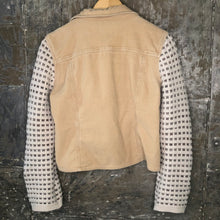 Load image into Gallery viewer, creamy corduroy jacket + sweater sleeves
