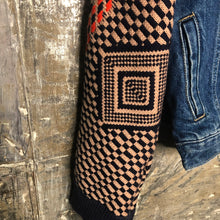 Load image into Gallery viewer, retro 80&#39;s sweater + blue denim jacket
