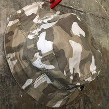 Load image into Gallery viewer, khaki camo + tan corduroy reversible bucket hat
