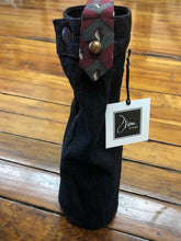 Load image into Gallery viewer, dark blue black denim + red gray tie wine sleeve
